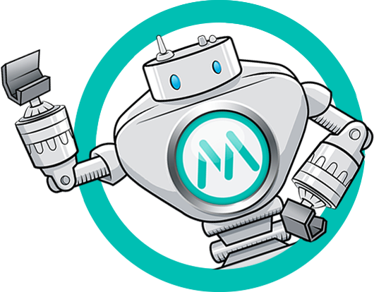 Miles the robot waving