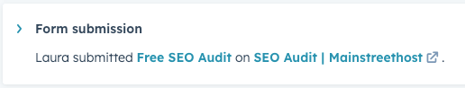 Laura submitted Free SEO Audit